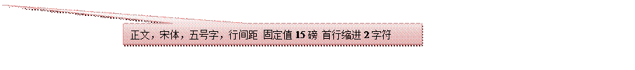 對話氣泡:矩形:正文，宋體，五号字，行間距 固定值15磅 首行縮進2字符